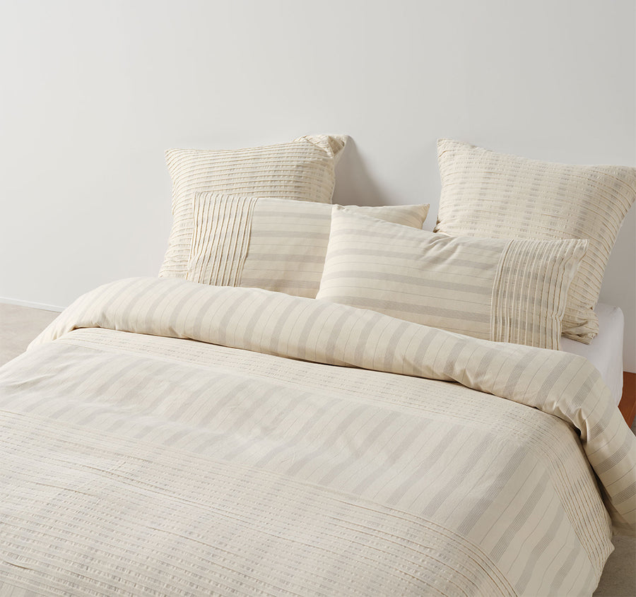 Pambula Quilt Cover Set Range Vanilla
