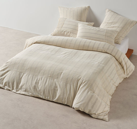 Pambula Quilt Cover Set Range Vanilla