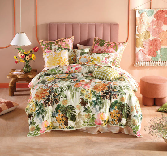 Passionflower Quilt Cover Set Range Multi