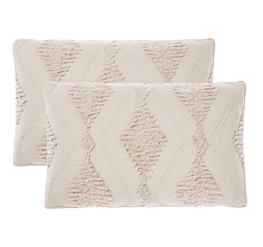 Piero Standard Pillowsham Pair Sand