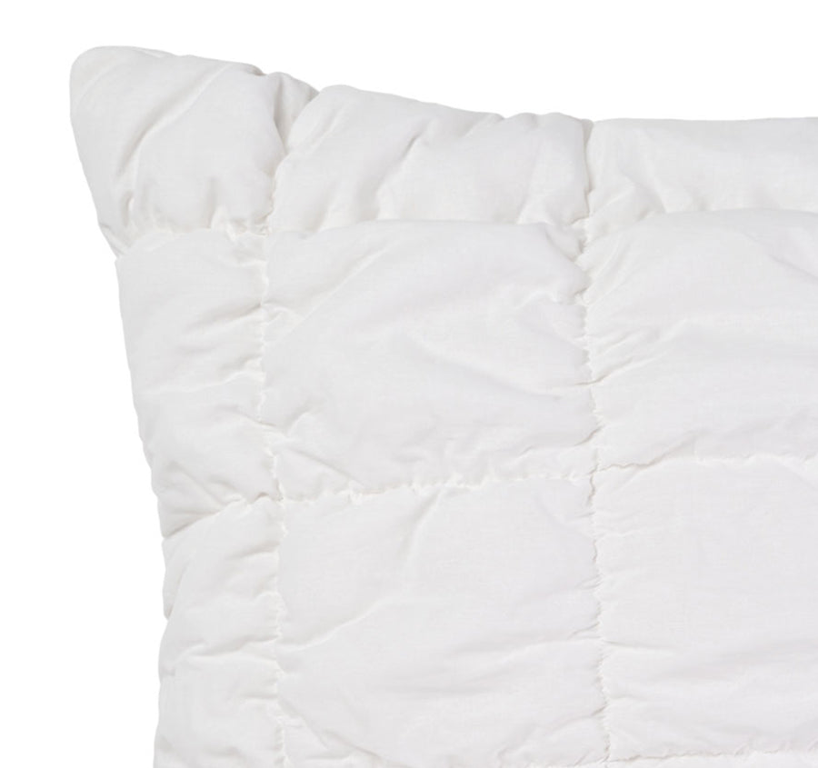 Piper European Pillowcase White