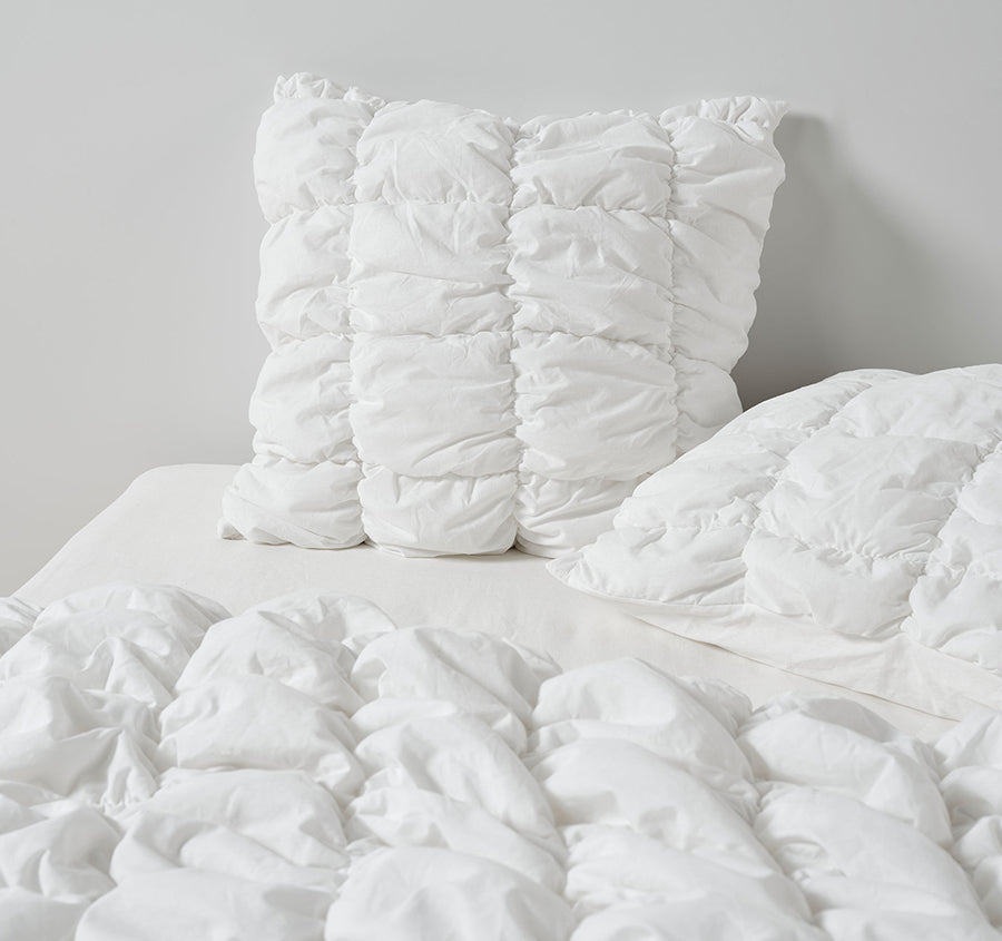 Piper European Pillowcase White
