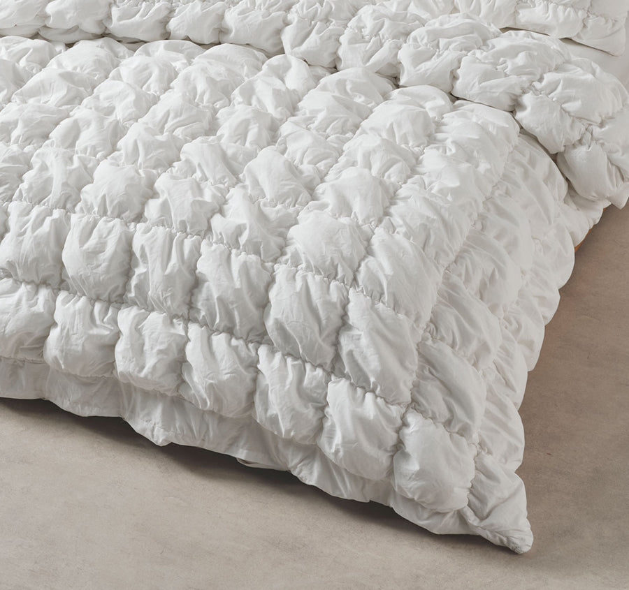Piper Quilt Cover Set Range White
