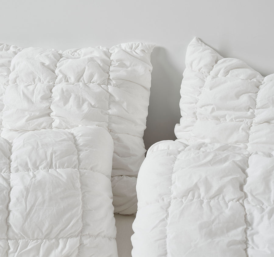 Piper Quilt Cover Set Range White