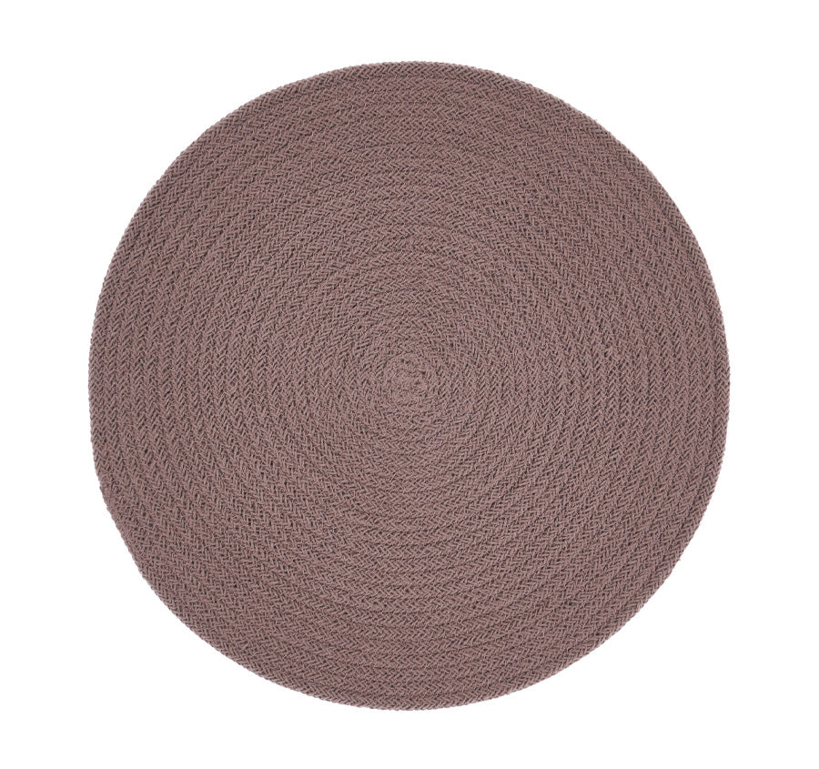 Plait 38cm Round Placemat Dusk