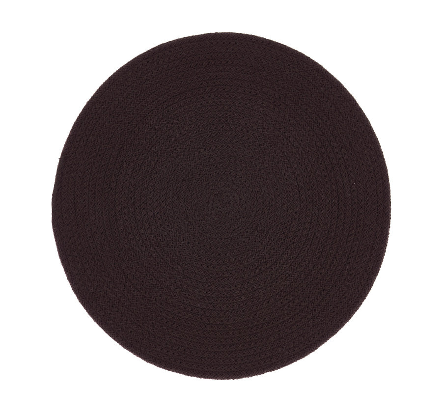 Plait 38cm Round Placemat Espresso