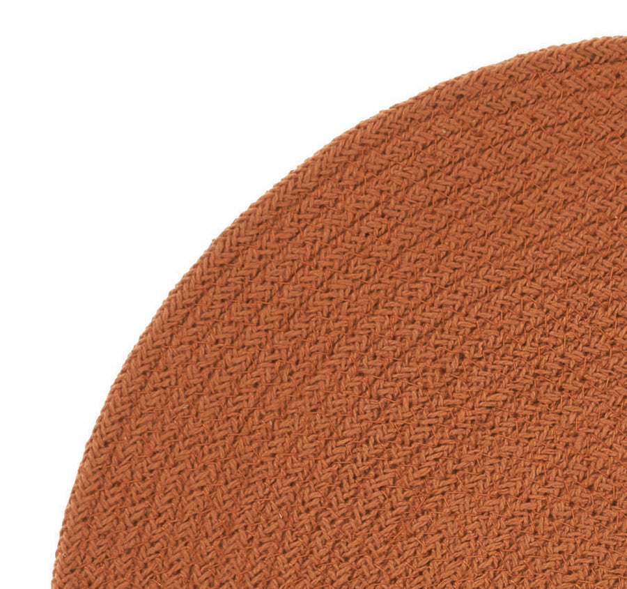 Plait 38cm Round Placemat Terracotta