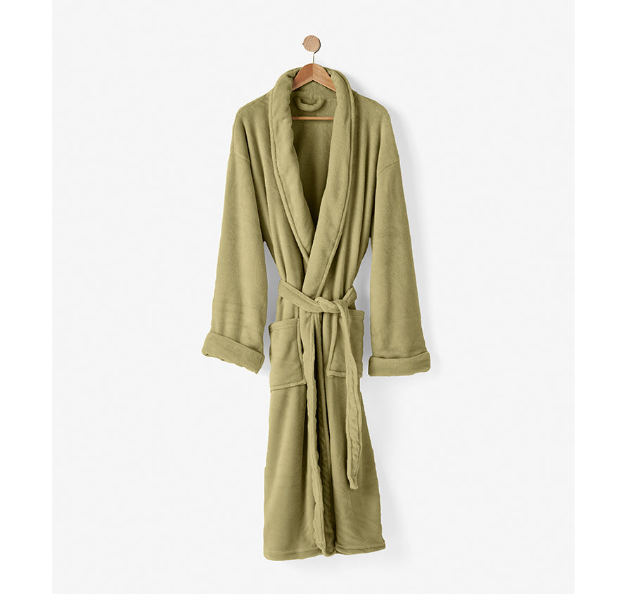 Plush Bathrobe Range Olive