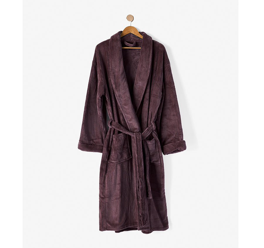Plush Bathrobe Range Plum