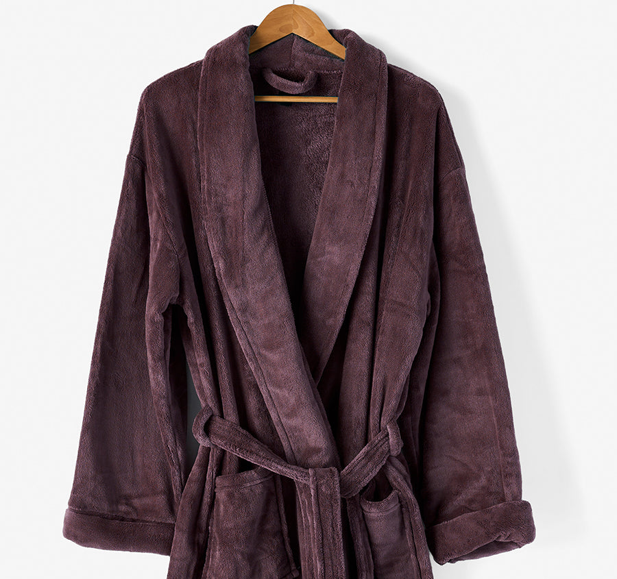 Plush Bathrobe Range Plum