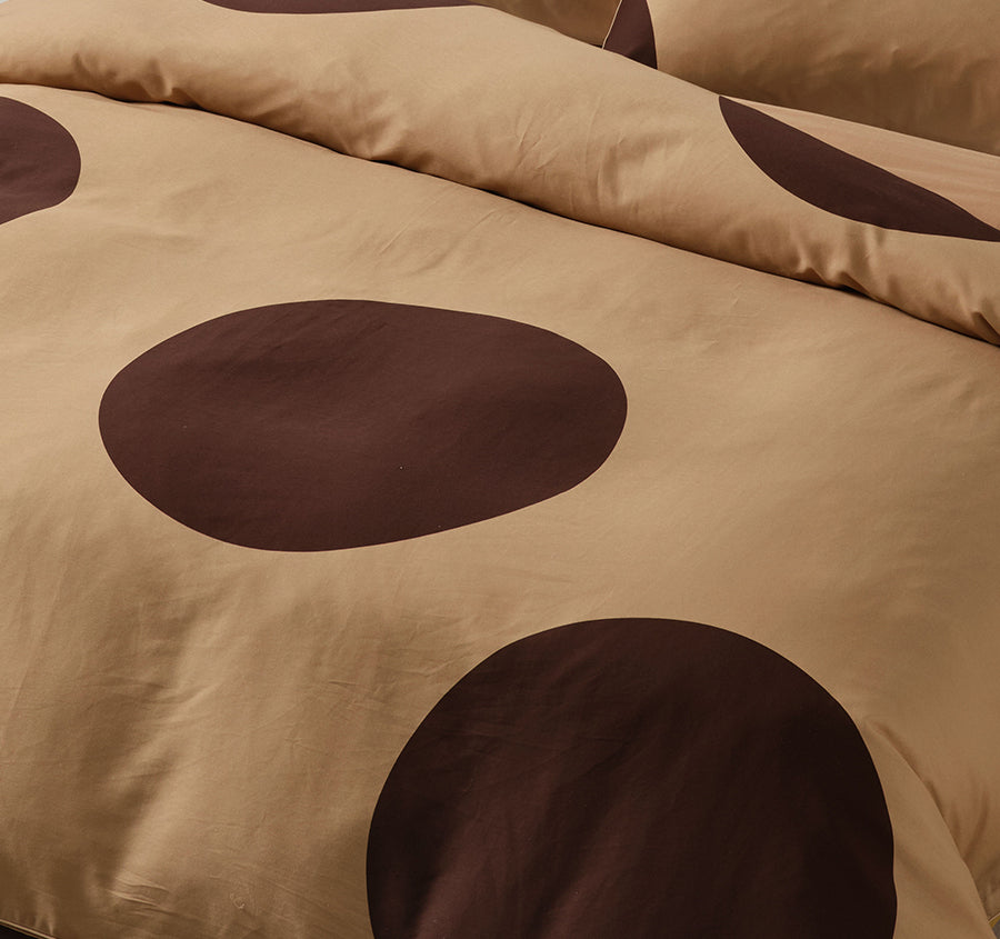Pluto Quilt Cover Set Range Clay