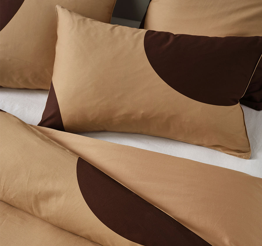 Pluto Quilt Cover Set Range Clay