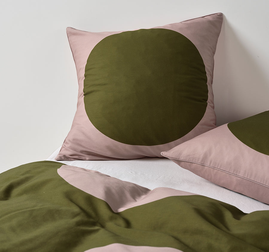 Pluto European Pillowcase Olive