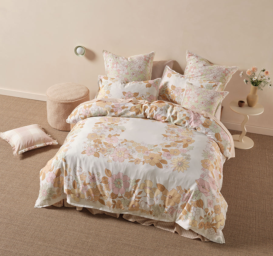 Poppy Quilt Cover Set Range Multi