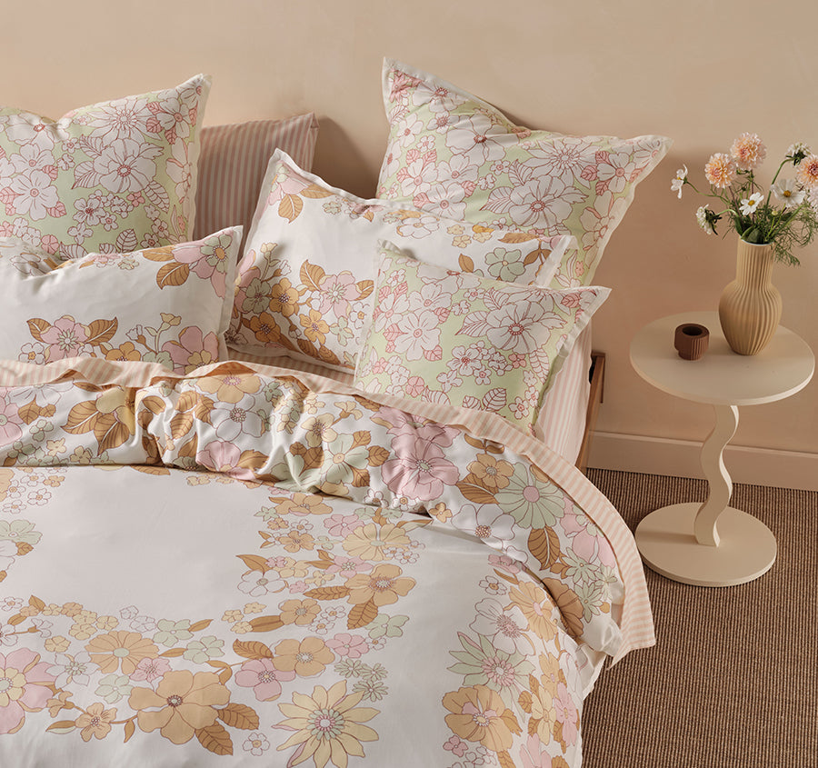 Poppy Quilt Cover Set Range Multi