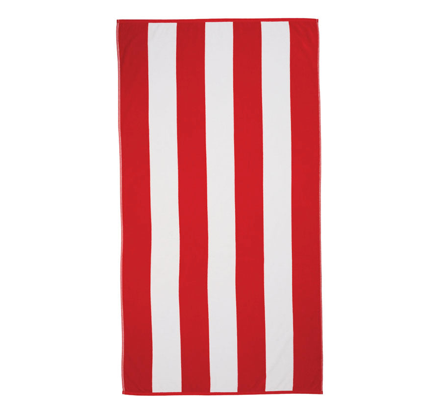 Portofino 86x160cm Beach Towel Red
