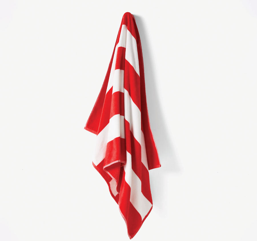 Portofino 86x160cm Beach Towel Red