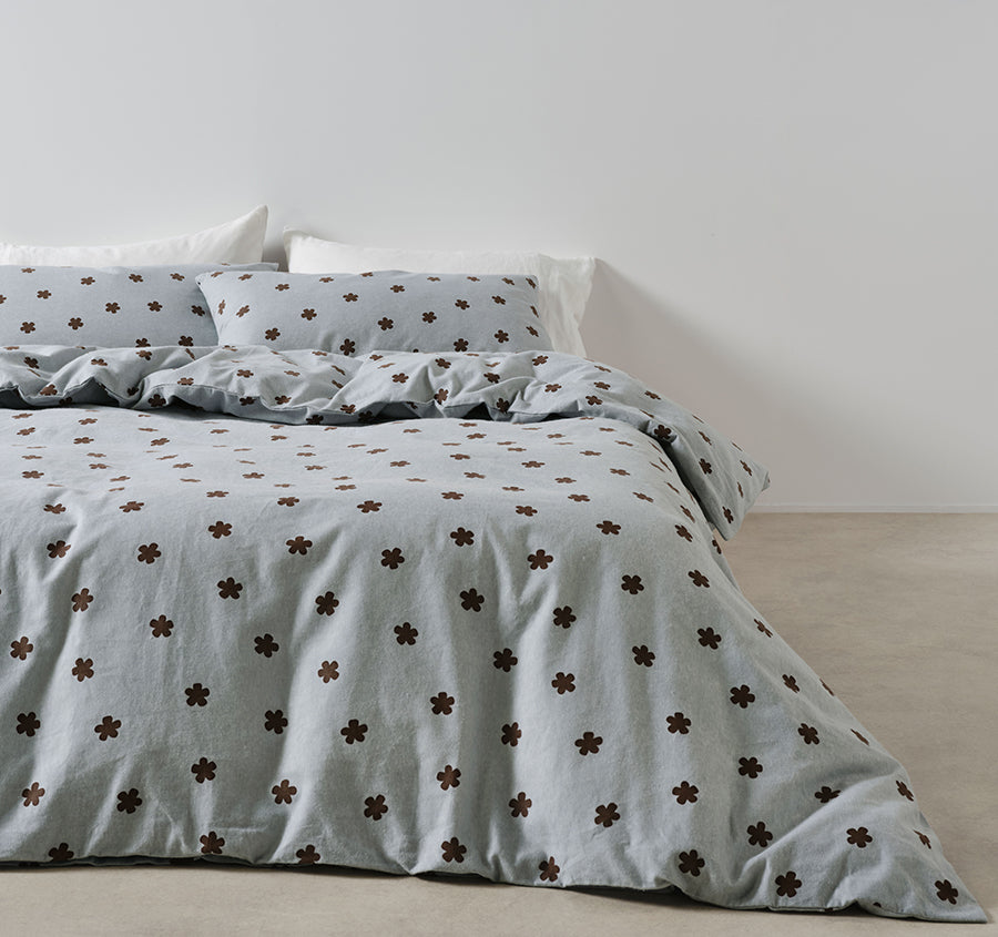 Posie Flannelette Quilt Cover Set Range