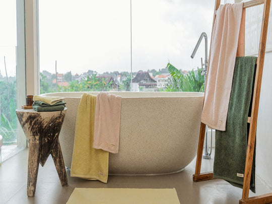 Reed 550GSM Cotton Bath Towel Range Evergreen