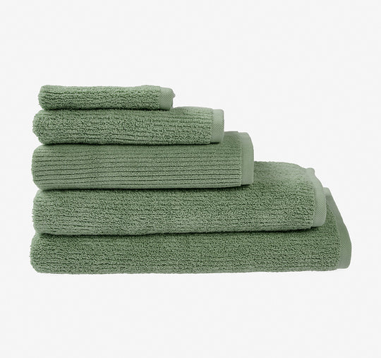 Reed 550GSM Cotton Bath Towel Range Evergreen