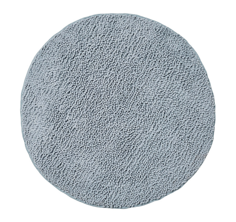 Reed Toggle 1700GSM Polyester 90cm Round Bath Mat Blue