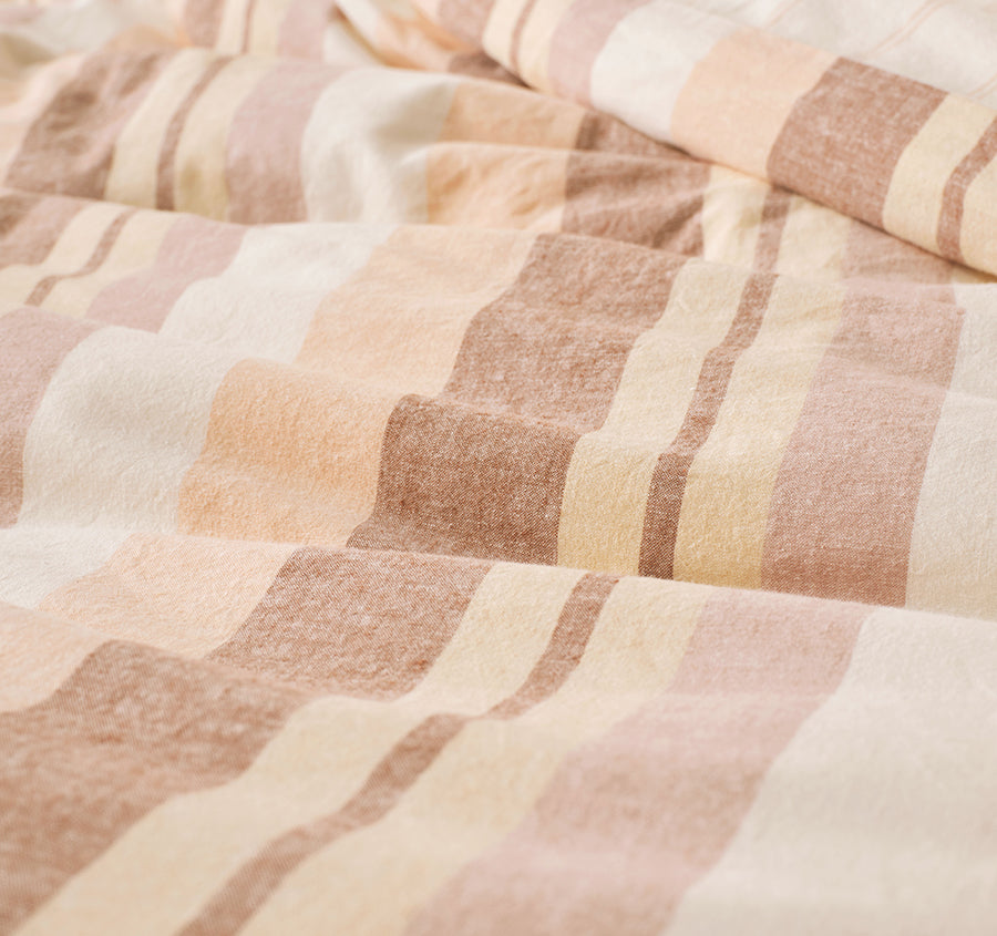Reverie Quilt Cover Set Range Peach