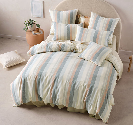 Reverie Quilt Cover Set Range Saltwater