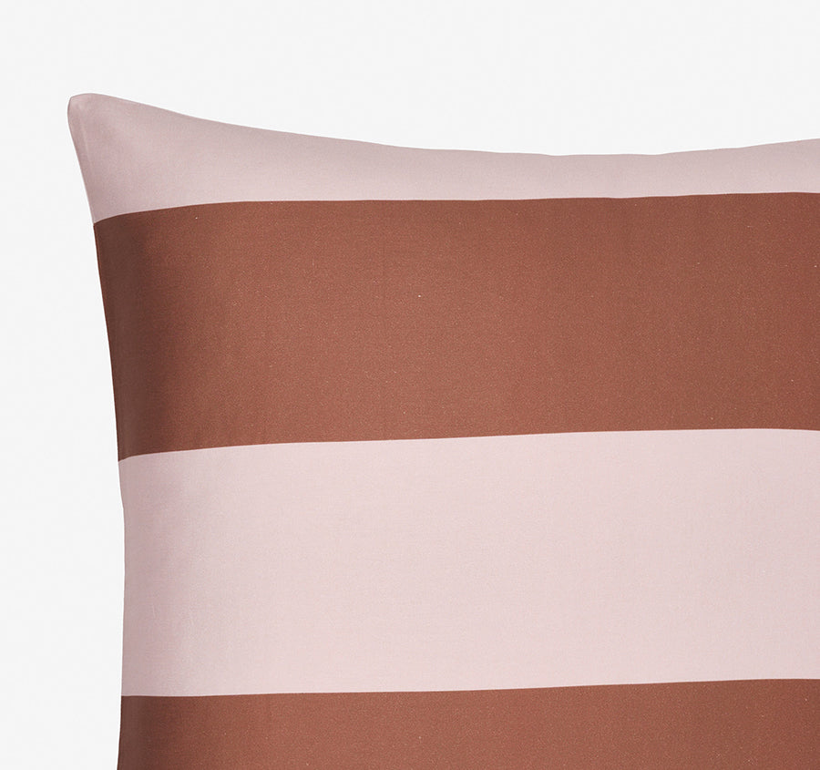 Rugby Stripe European Pillowcase Orchid