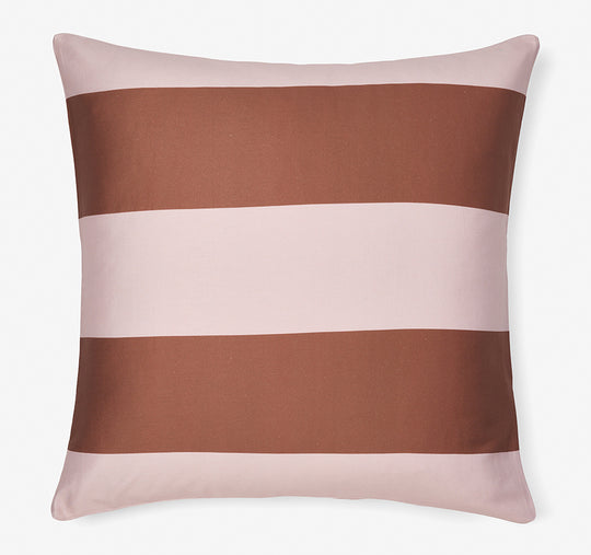 Rugby Stripe European Pillowcase Orchid
