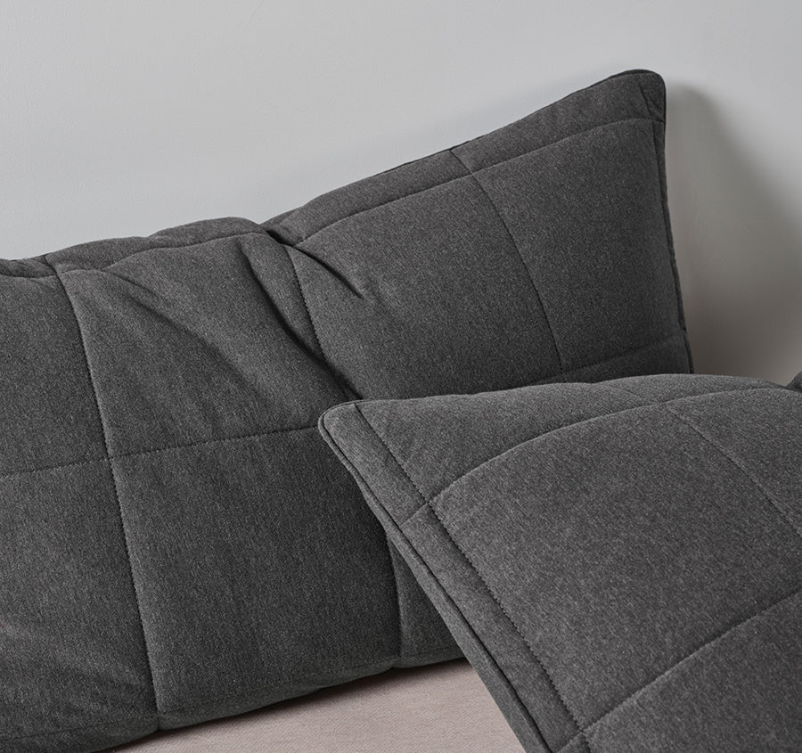 Ryland Jersey Quilt Cover Set Range Charcoal