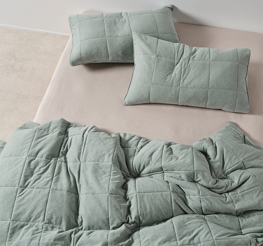 Ryland Quilt Cover Set Range Eucalyptus