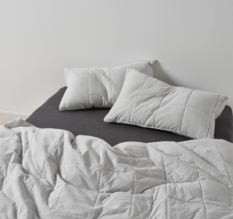 Ryland Quilt Cover Set Range Grey