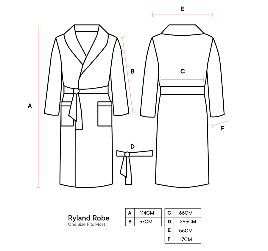 Ryland Jersey Bathrobe Pebble