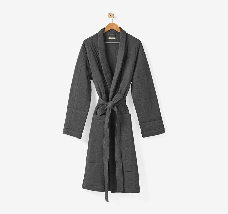 Ryland Jersey Bathrobe Charcoal