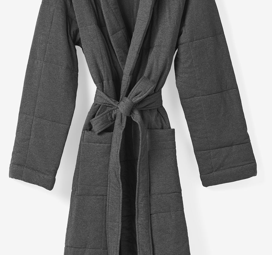 Ryland Jersey Bathrobe Charcoal