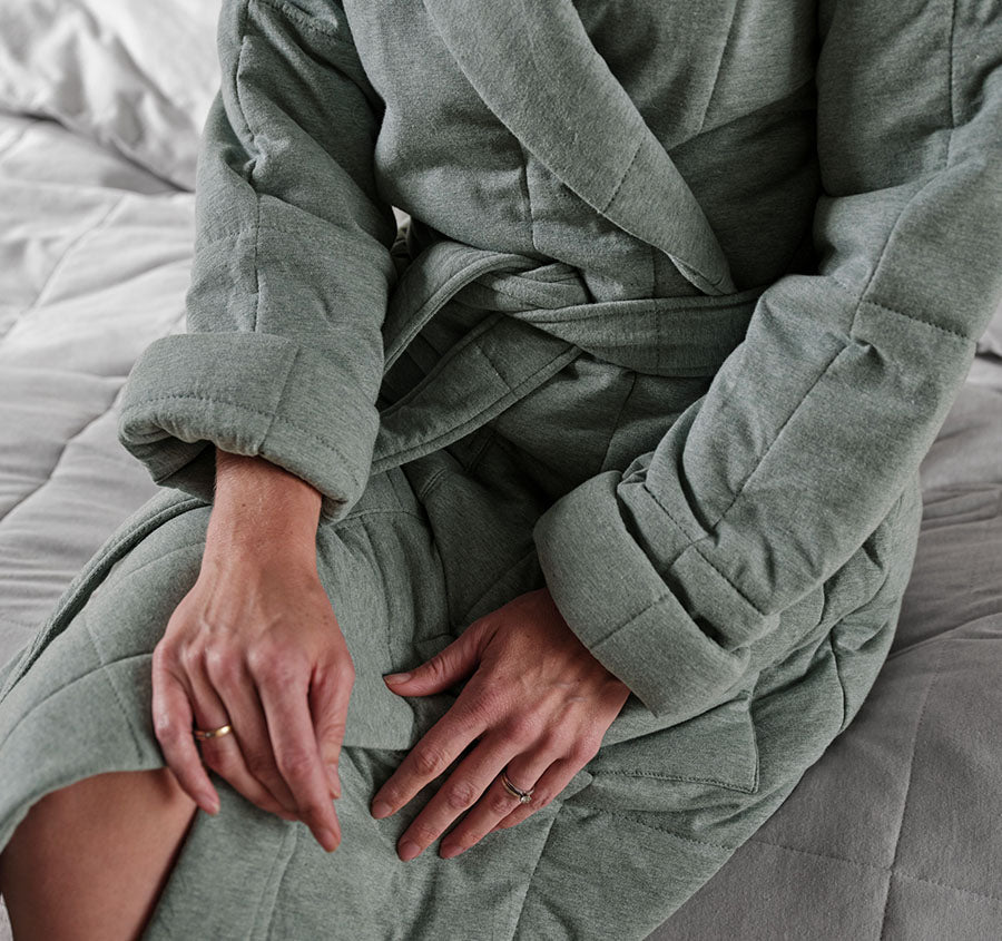 Ryland Jersey Bathrobe Eucalyptus