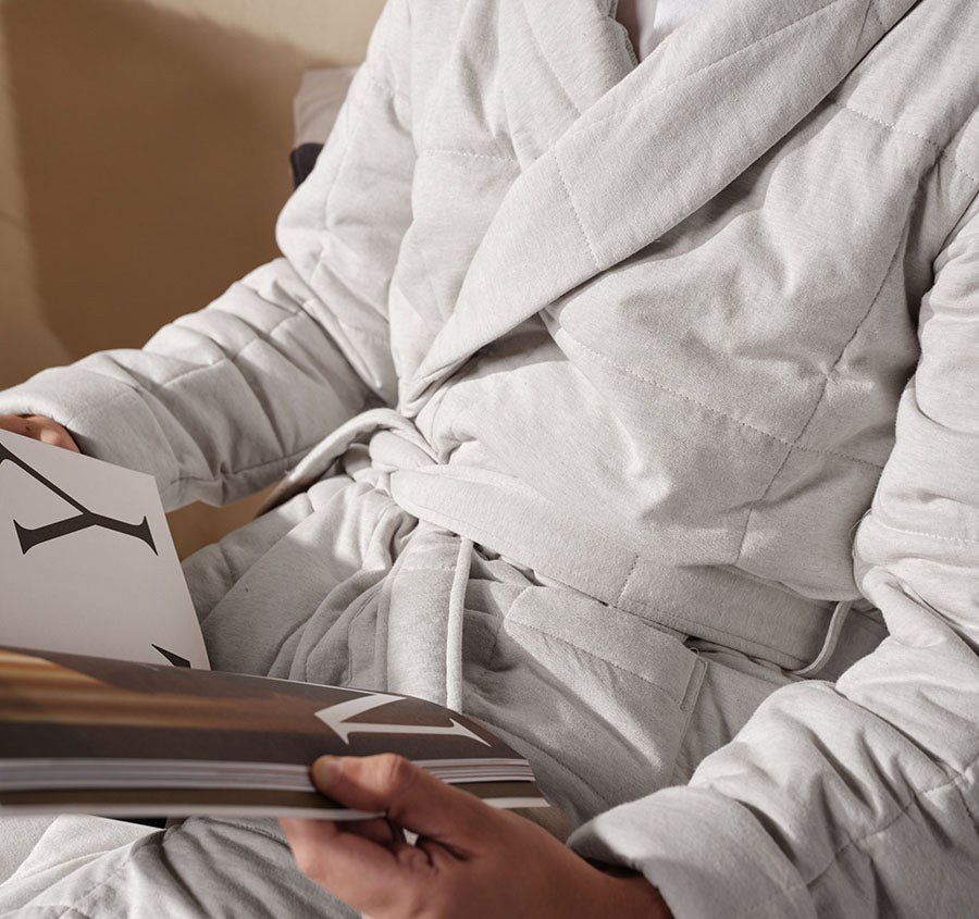 Ryland Jersey Bathrobe Grey
