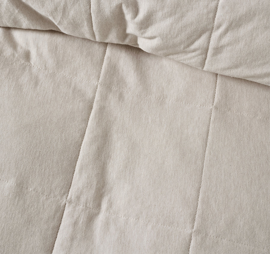 Ryland Quilt Cover Set Range Pebble
