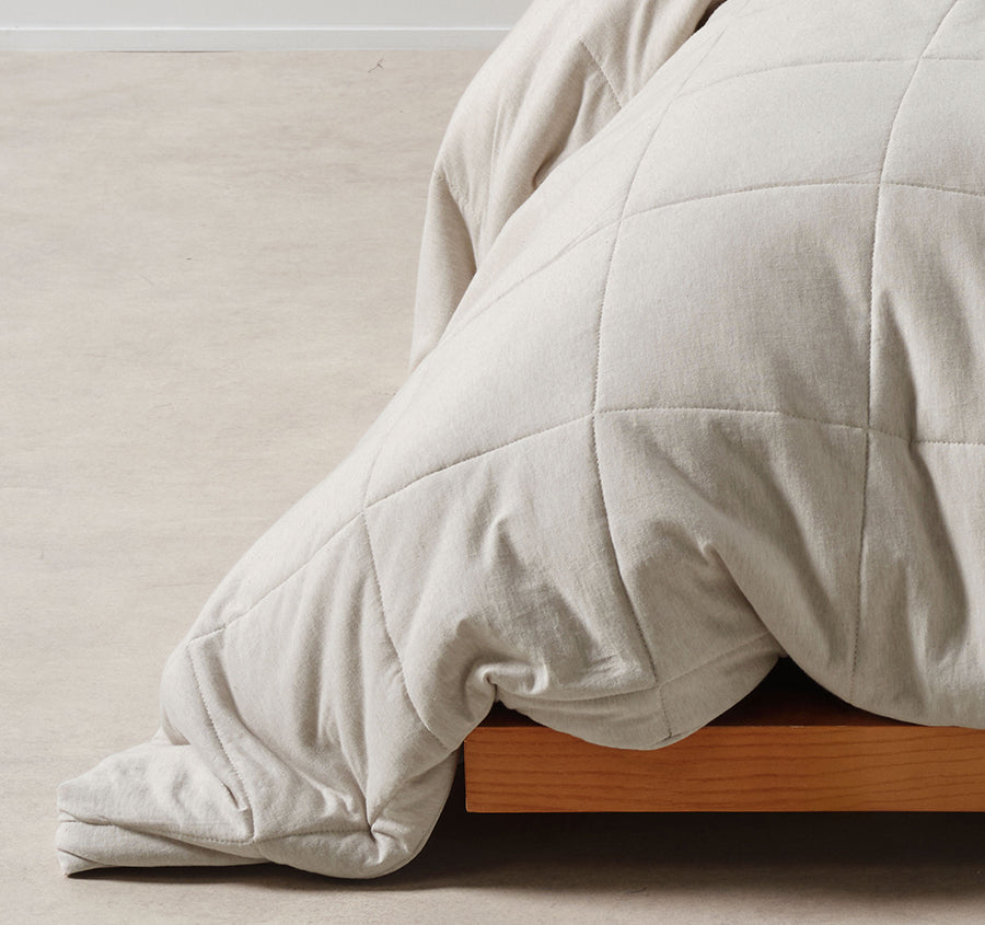 Ryland Quilt Cover Set Range Pebble