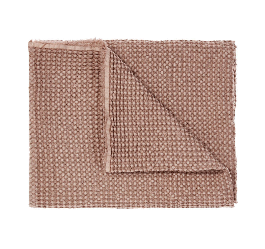 Saltwater 150x200cm Throw Rug Clay