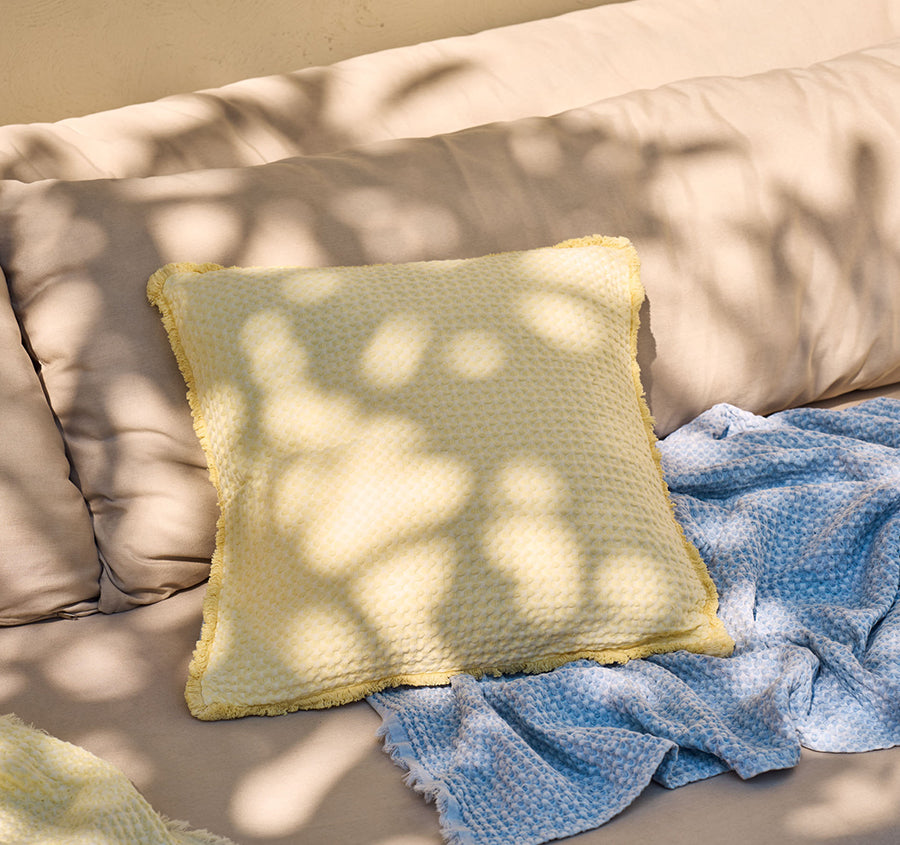 Saltwater 45x45cm Filled Cushion Butter