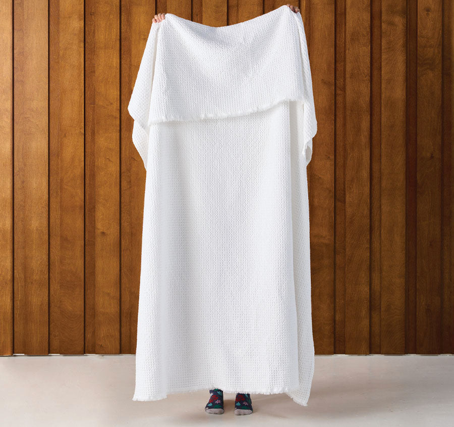 Saltwater 150x200cm Throw Rug White