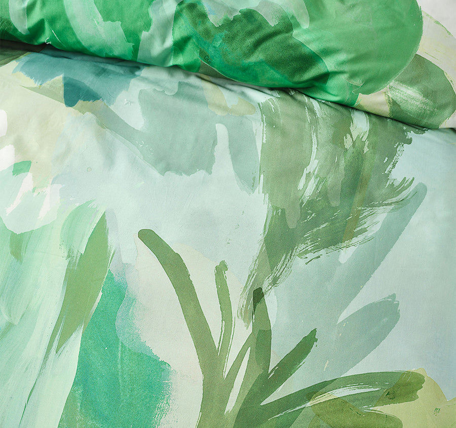 San Andreas Quilt Cover Set Range Pesto