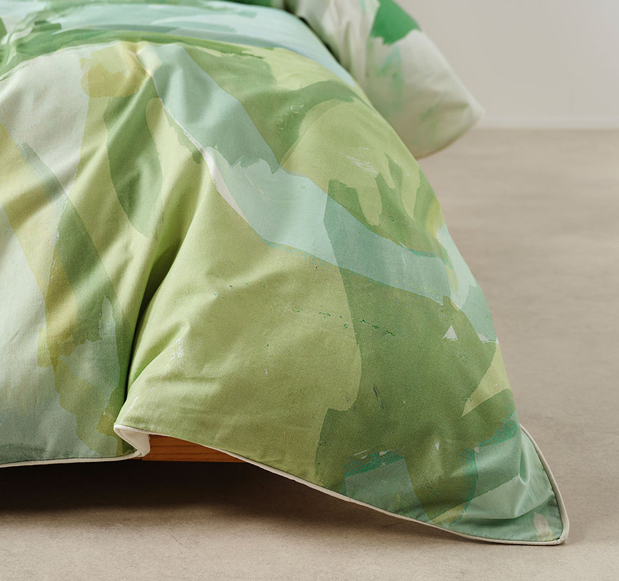 San Andreas Quilt Cover Set Range Pesto