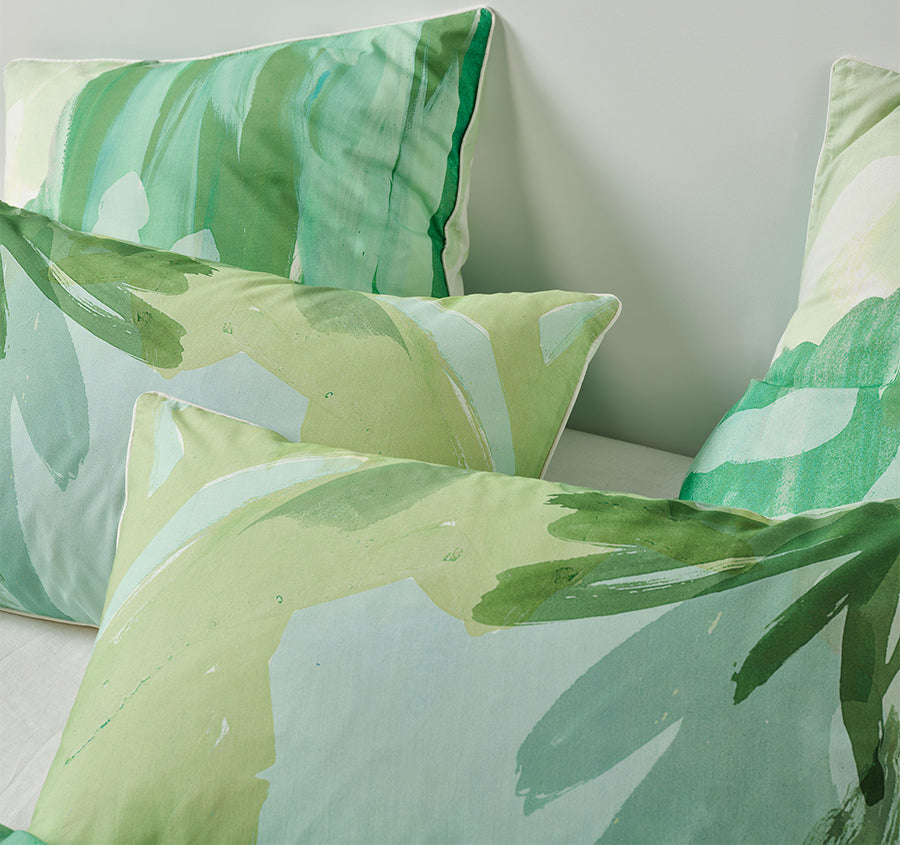 San Andreas Quilt Cover Set Range Pesto