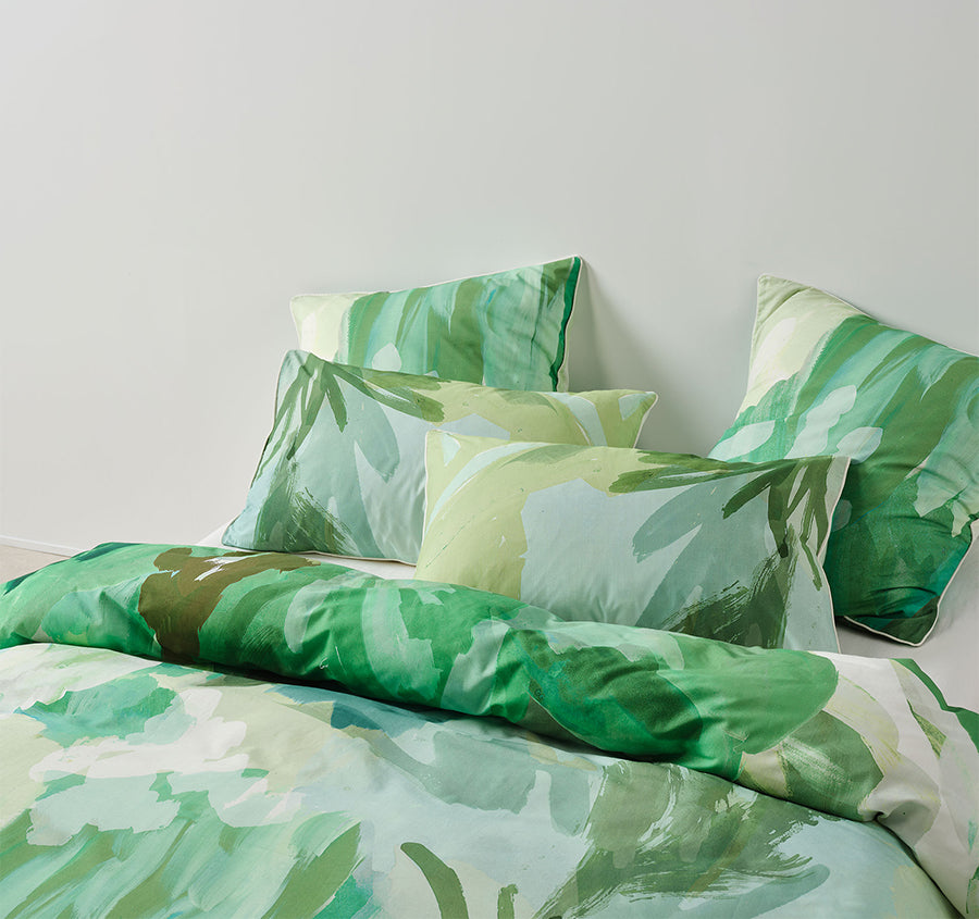 San Andreas Quilt Cover Set Range Pesto
