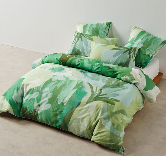 San Andreas Quilt Cover Set Range Pesto