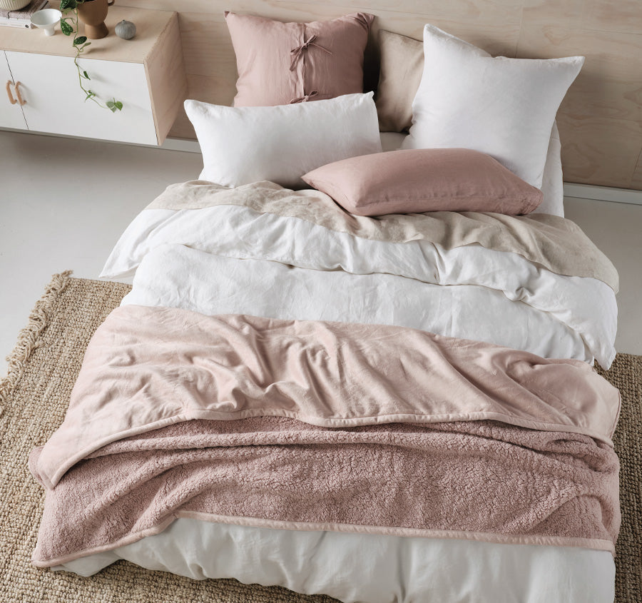 Sena Blanket Range Rose