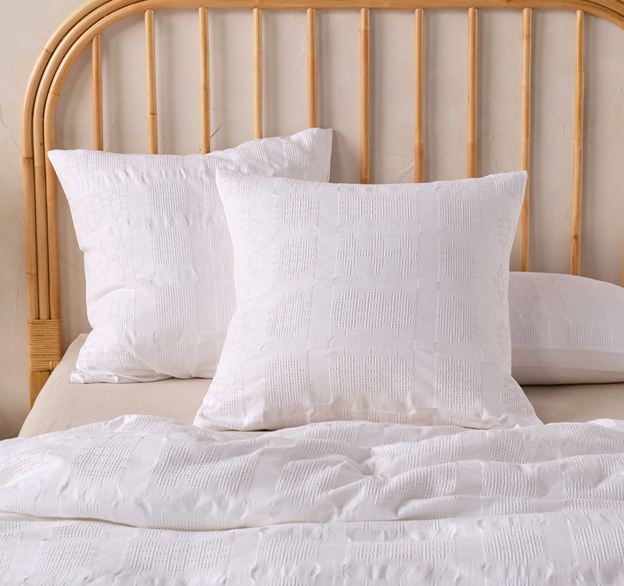 Seren European Pillowcase White