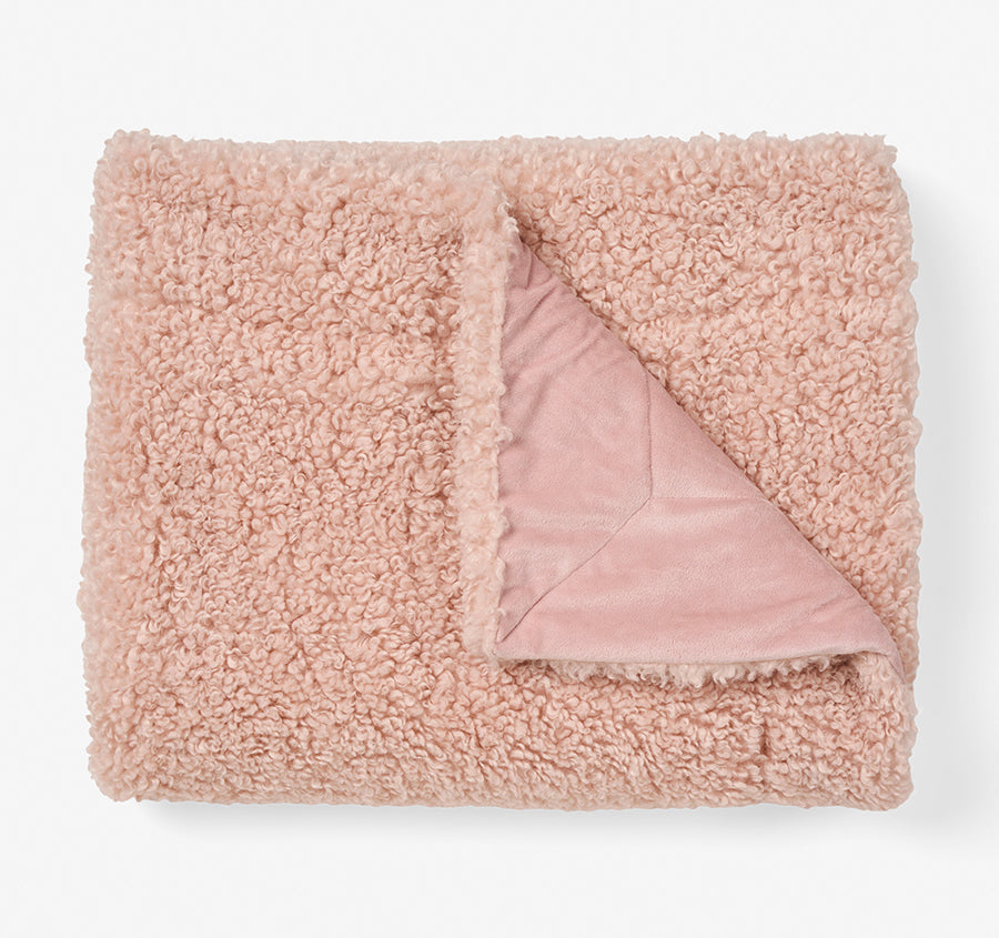 Shetland 130x170cm Throw Rug Blush